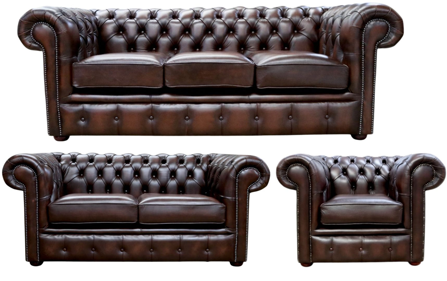 The Cambridge Chesterfield 3 Piece Suite