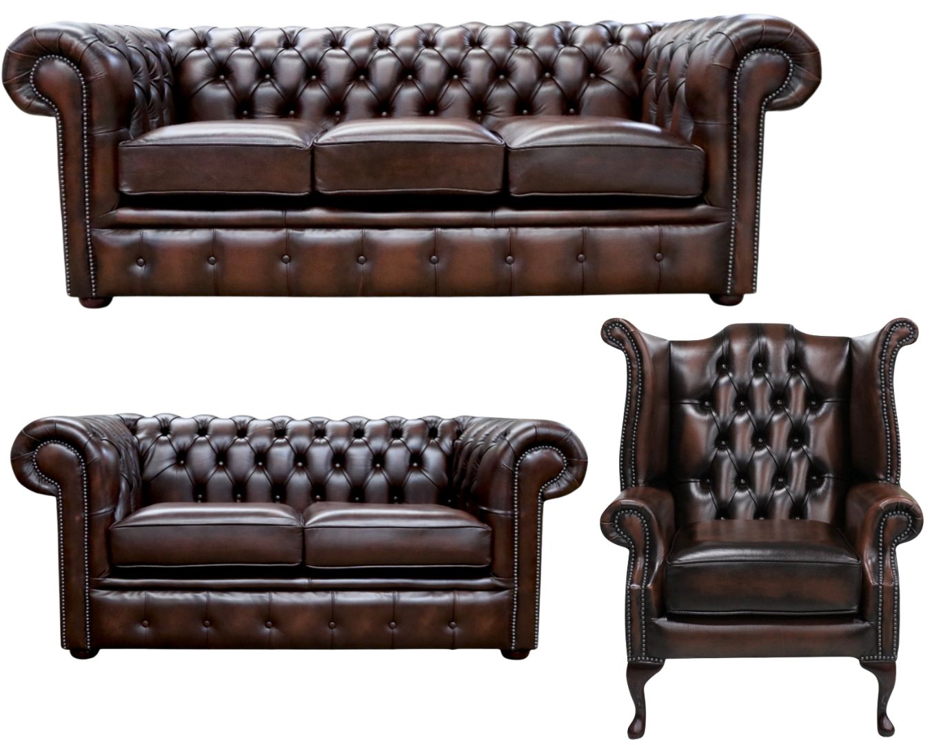 The Cambridge Chesterfield 3 Piece Suite