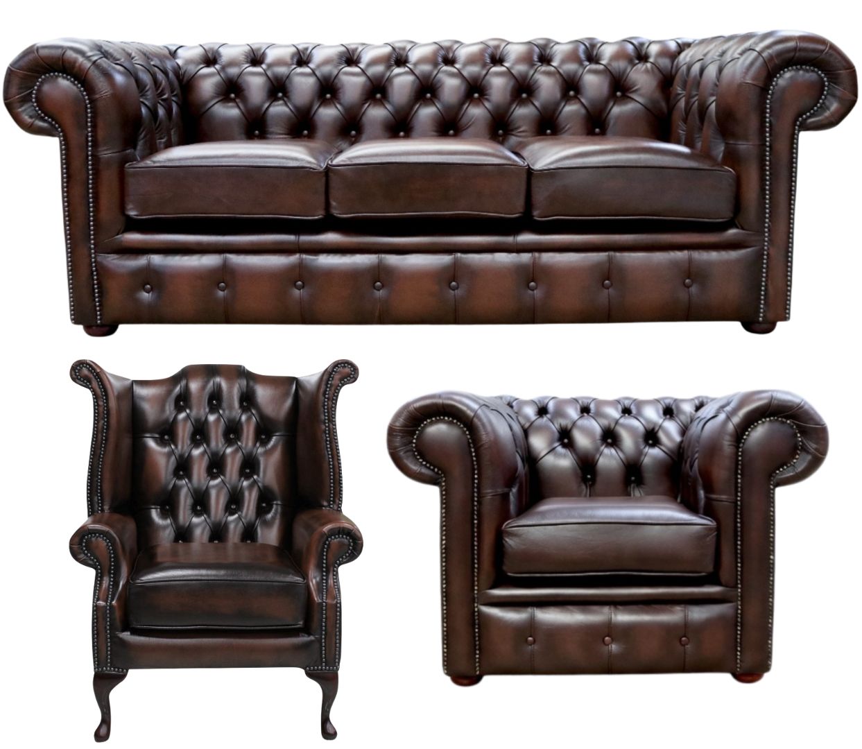 The Cambridge Chesterfield 3 Piece Suite