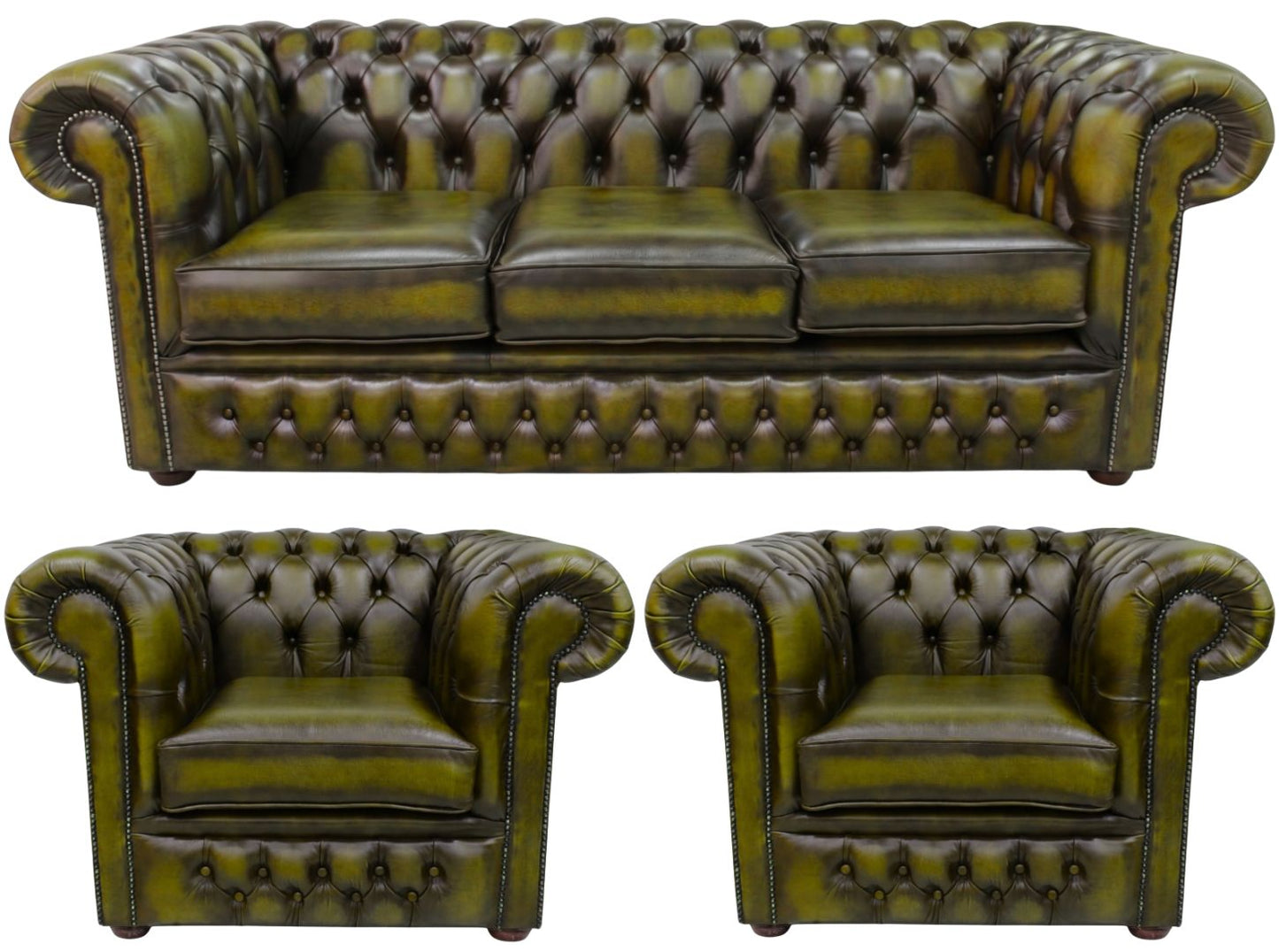 The Durham Chesterfield 3 Piece Suite