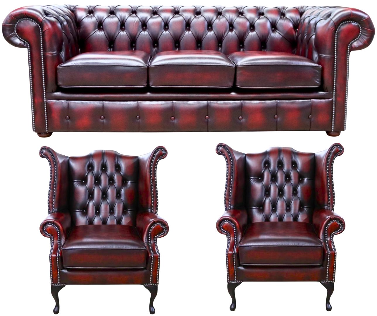 The Cambridge Chesterfield 3 Piece Suite