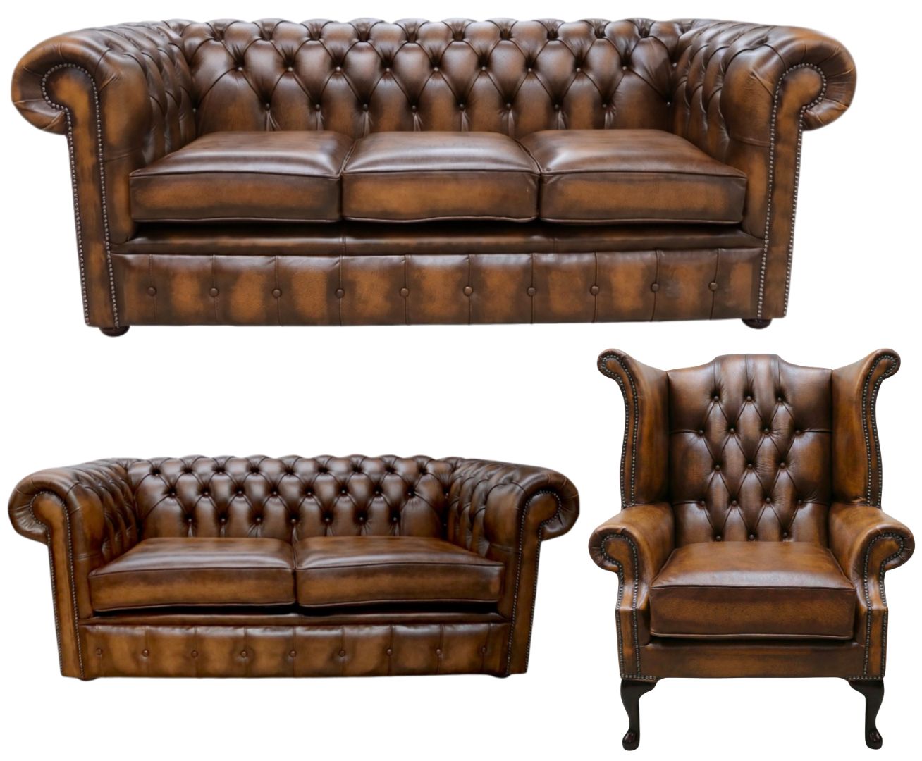 The Cambridge Chesterfield 3 Piece Suite