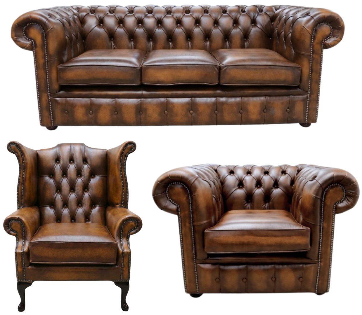 The Cambridge Chesterfield 3 Piece Suite