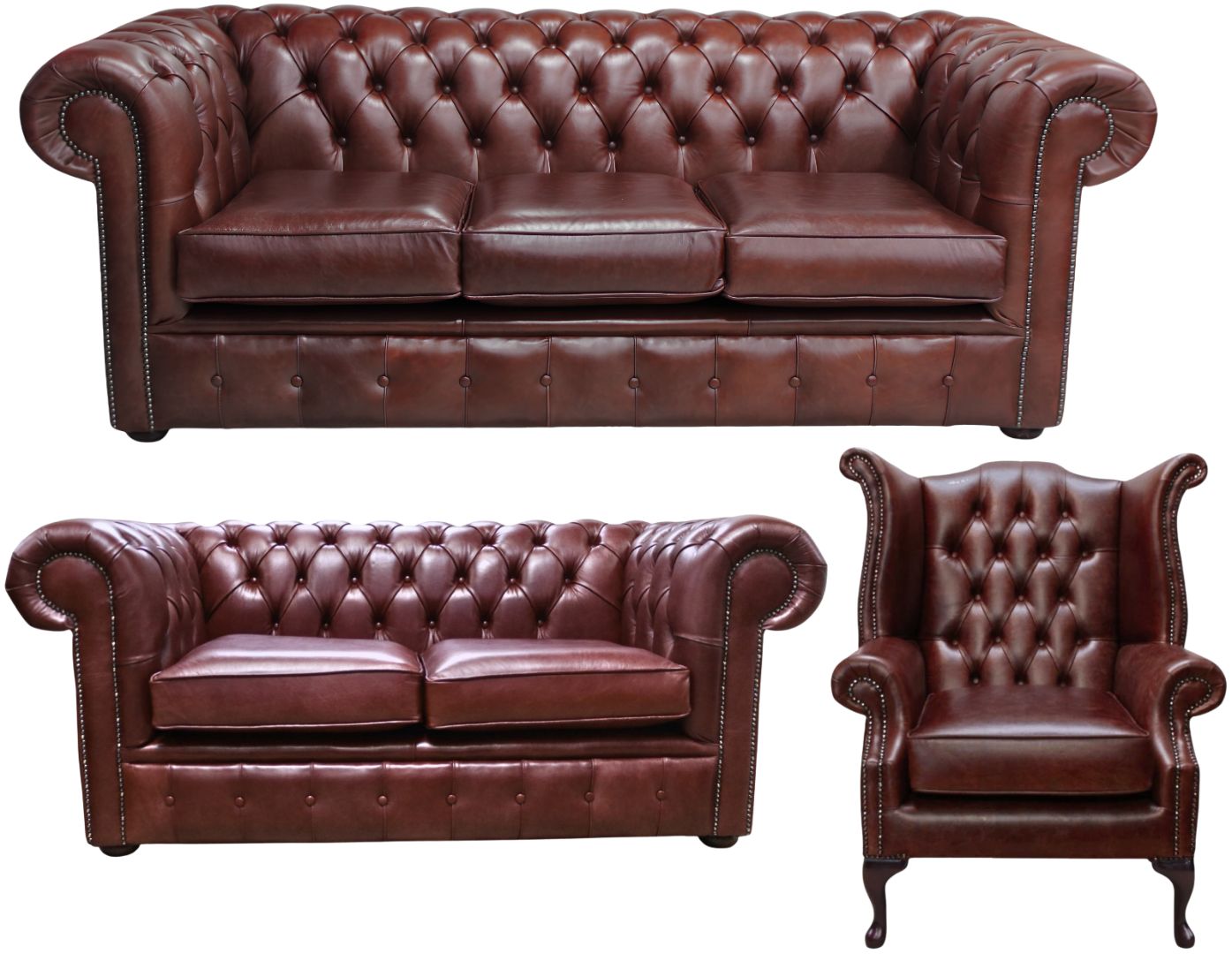 The Cambridge Chesterfield 3 Piece Suite