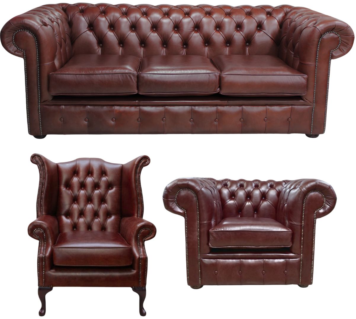 The Cambridge Chesterfield 3 Piece Suite