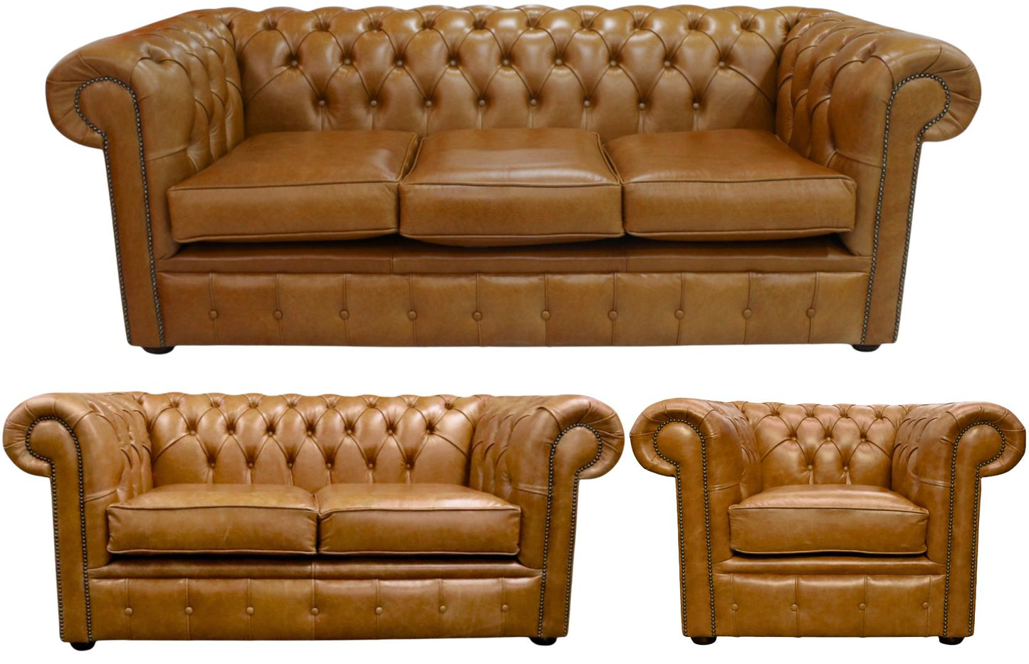 The Cambridge Chesterfield 3 Piece Suite