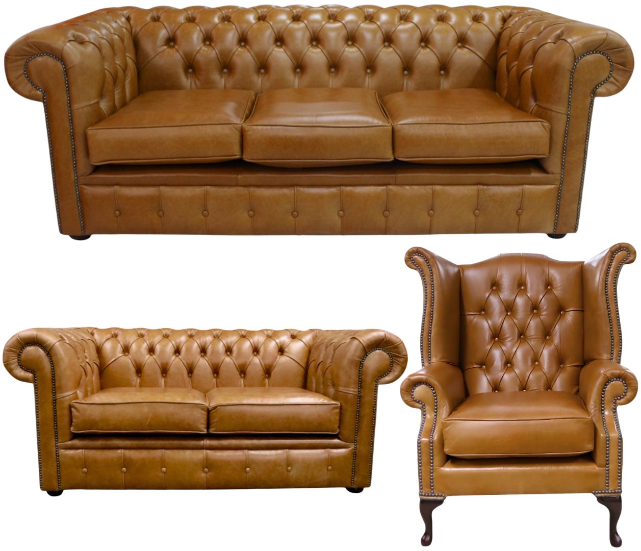 The Cambridge Chesterfield 3 Piece Suite