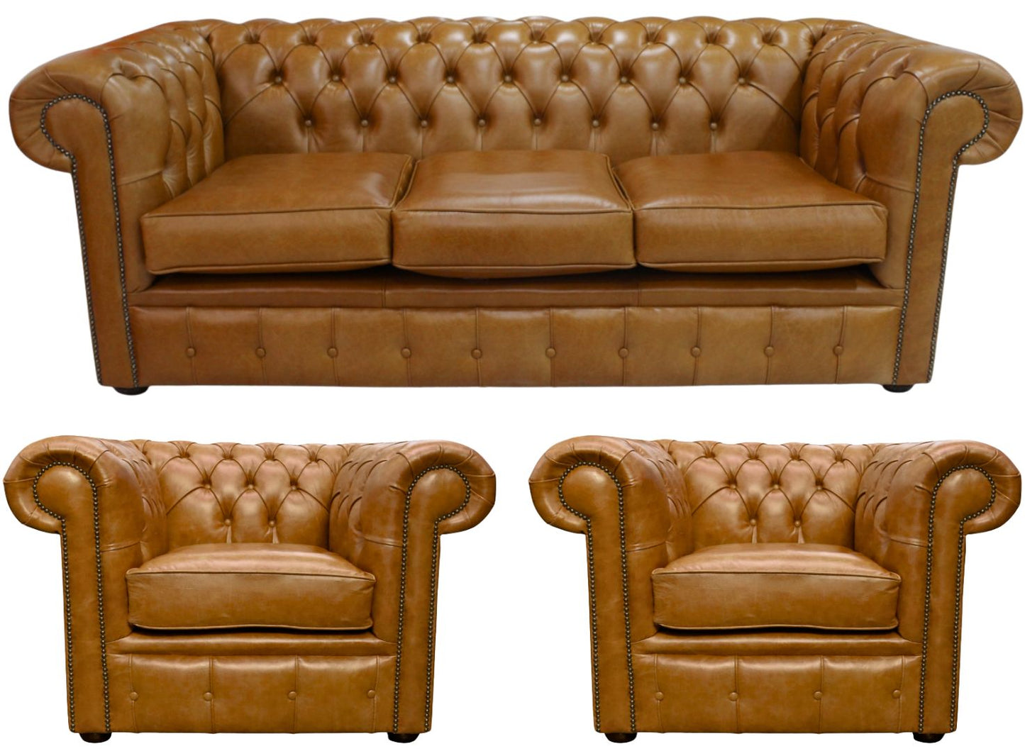 The Cambridge Chesterfield 3 Piece Suite