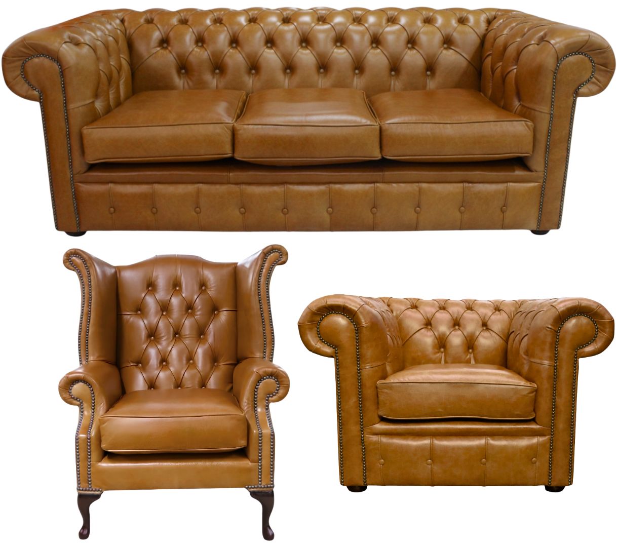 The Cambridge Chesterfield 3 Piece Suite