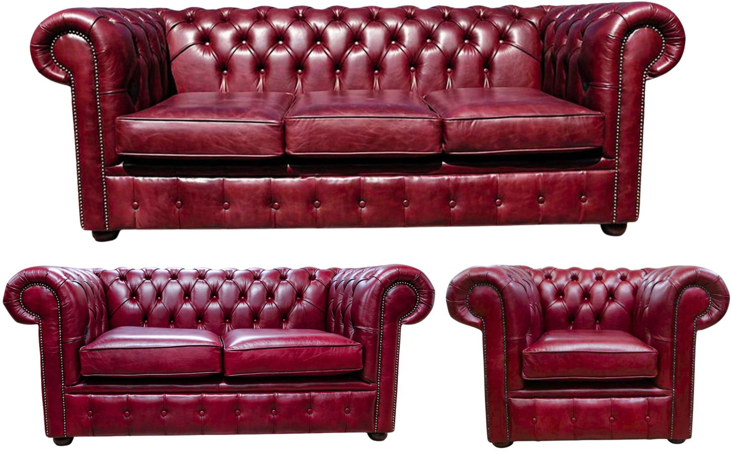 The Cambridge Chesterfield 3 Piece Suite