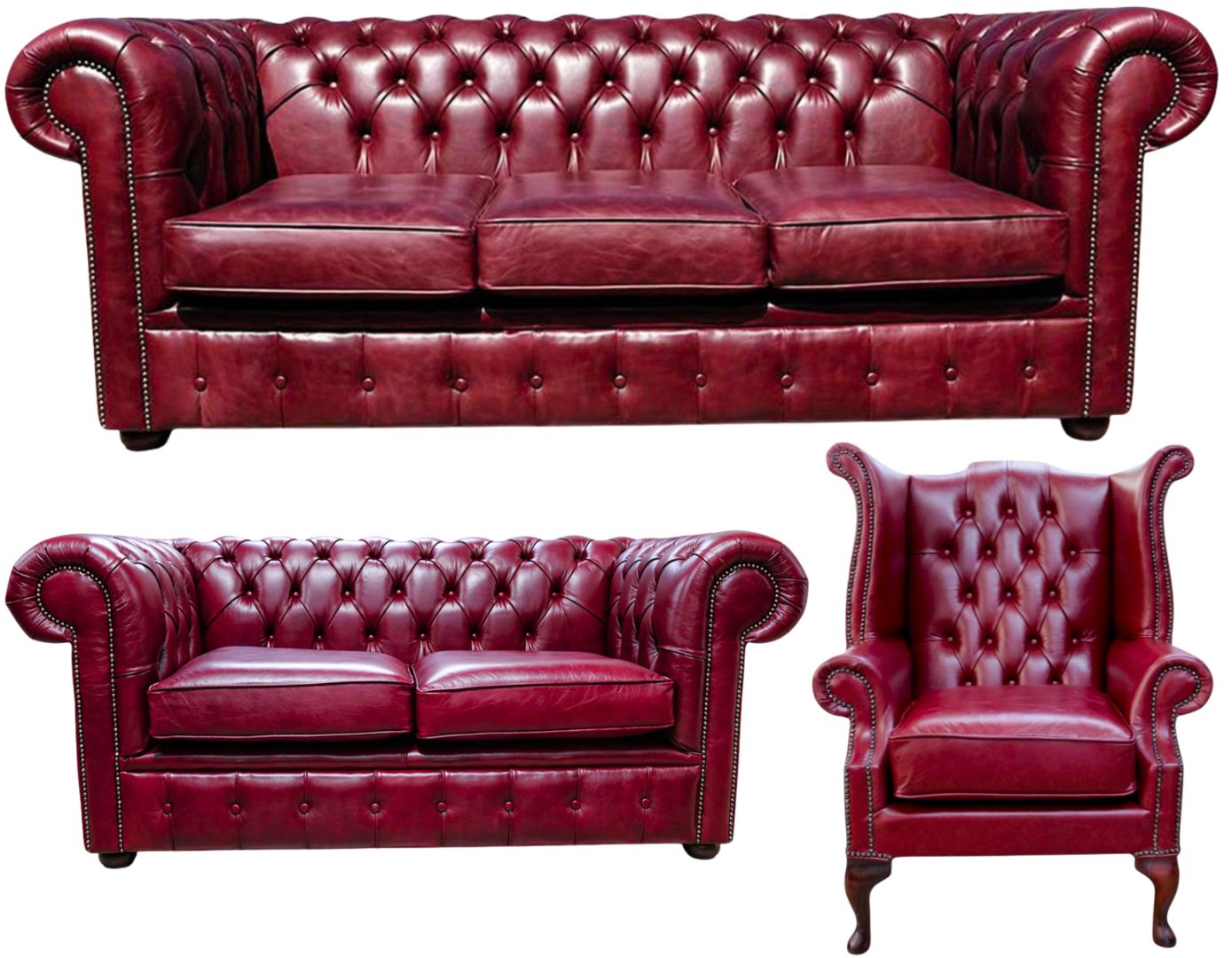 The Cambridge Chesterfield 3 Piece Suite