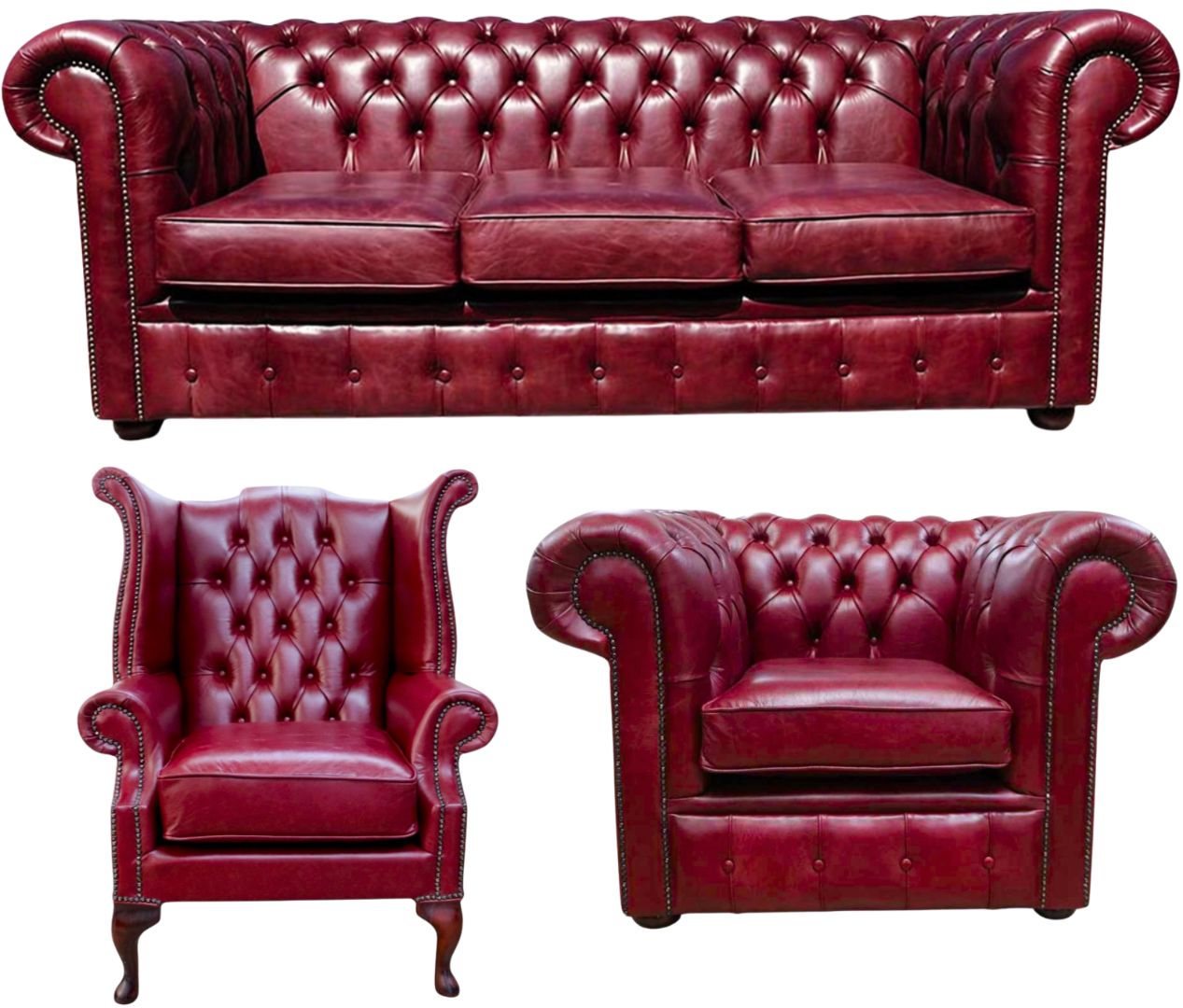 The Cambridge Chesterfield 3 Piece Suite