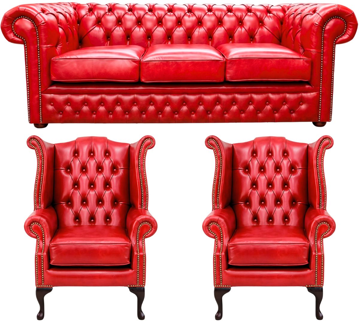 The Durham Chesterfield 3 Piece Suite