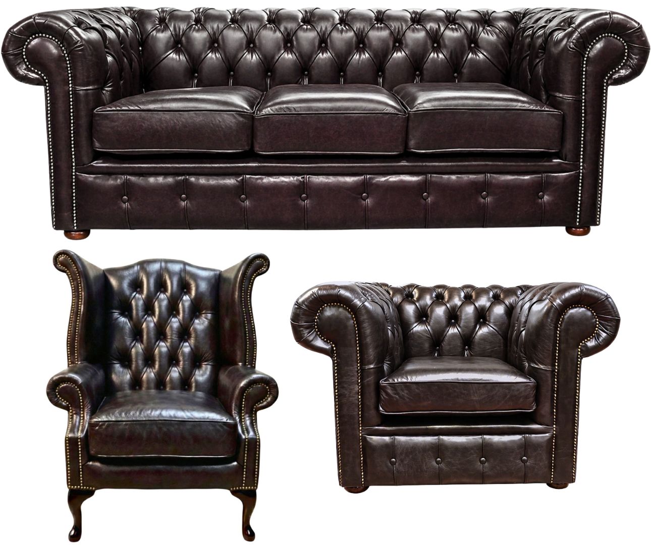 The Cambridge Chesterfield 3 Piece Suite