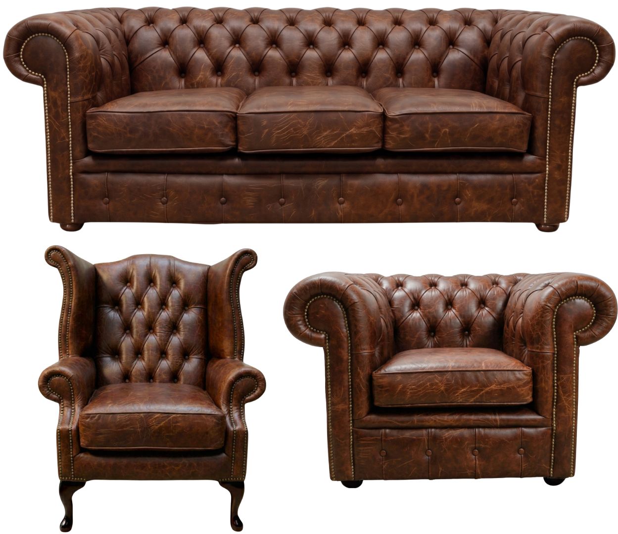 The Cambridge Chesterfield 3 Piece Suite