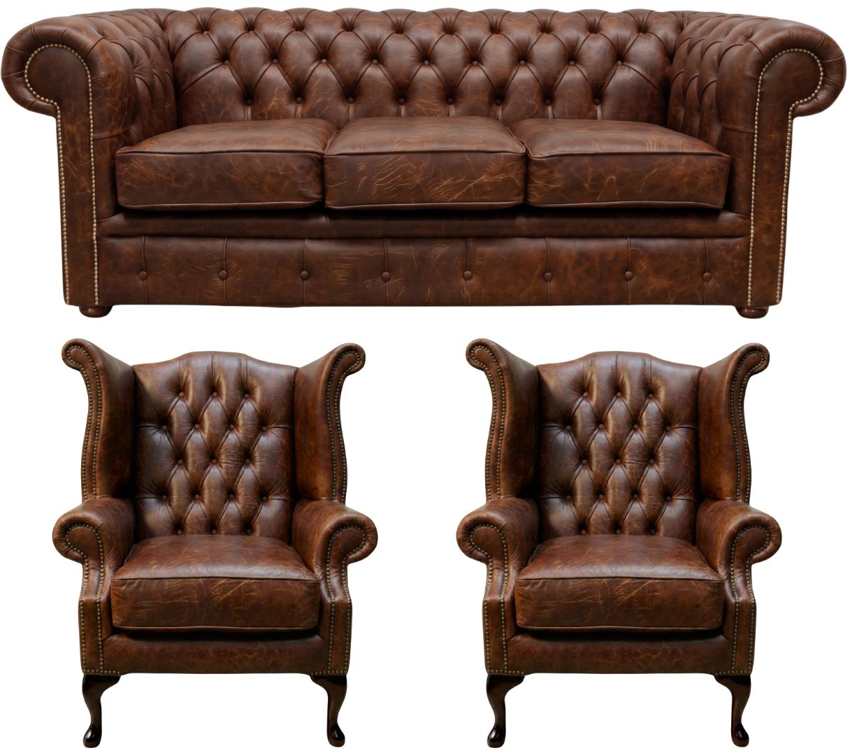 The Cambridge Chesterfield 3 Piece Suite