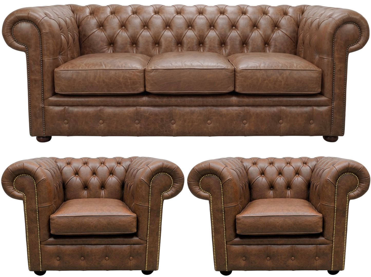 The Cambridge Chesterfield 3 Piece Suite