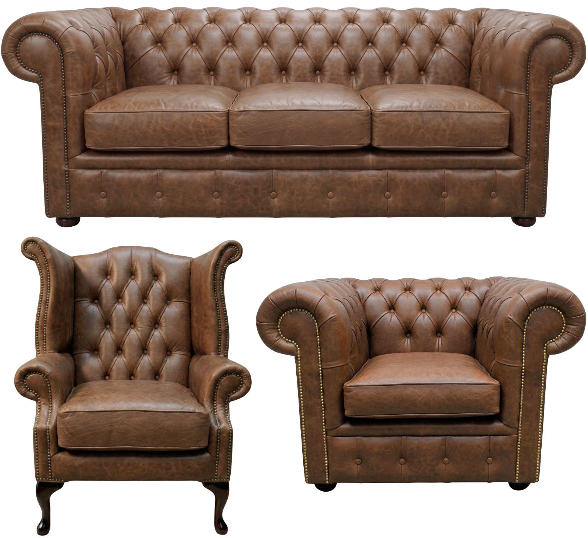 The Cambridge Chesterfield 3 Piece Suite