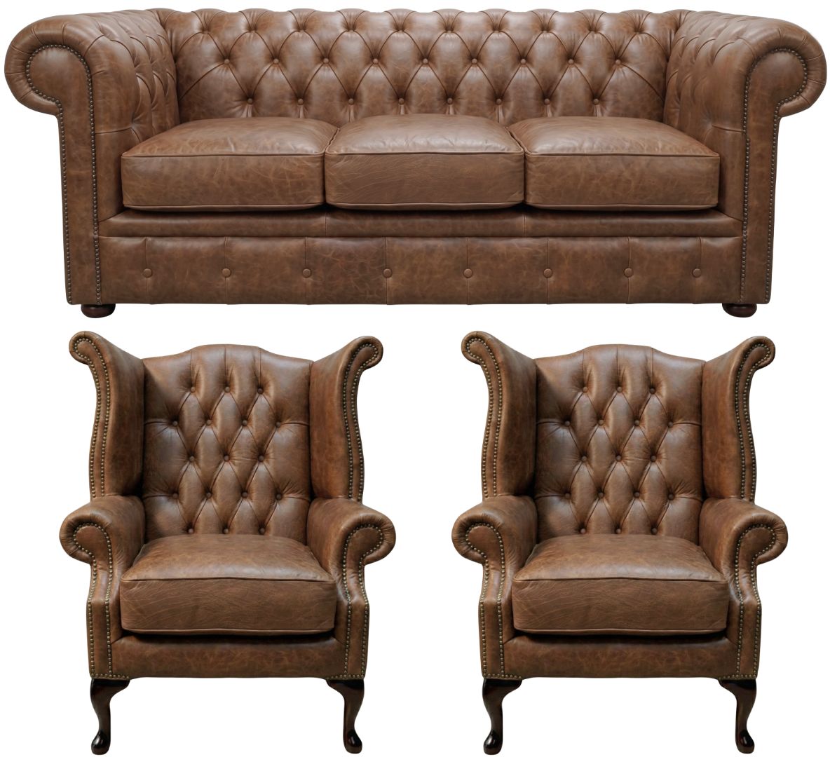 The Cambridge Chesterfield 3 Piece Suite