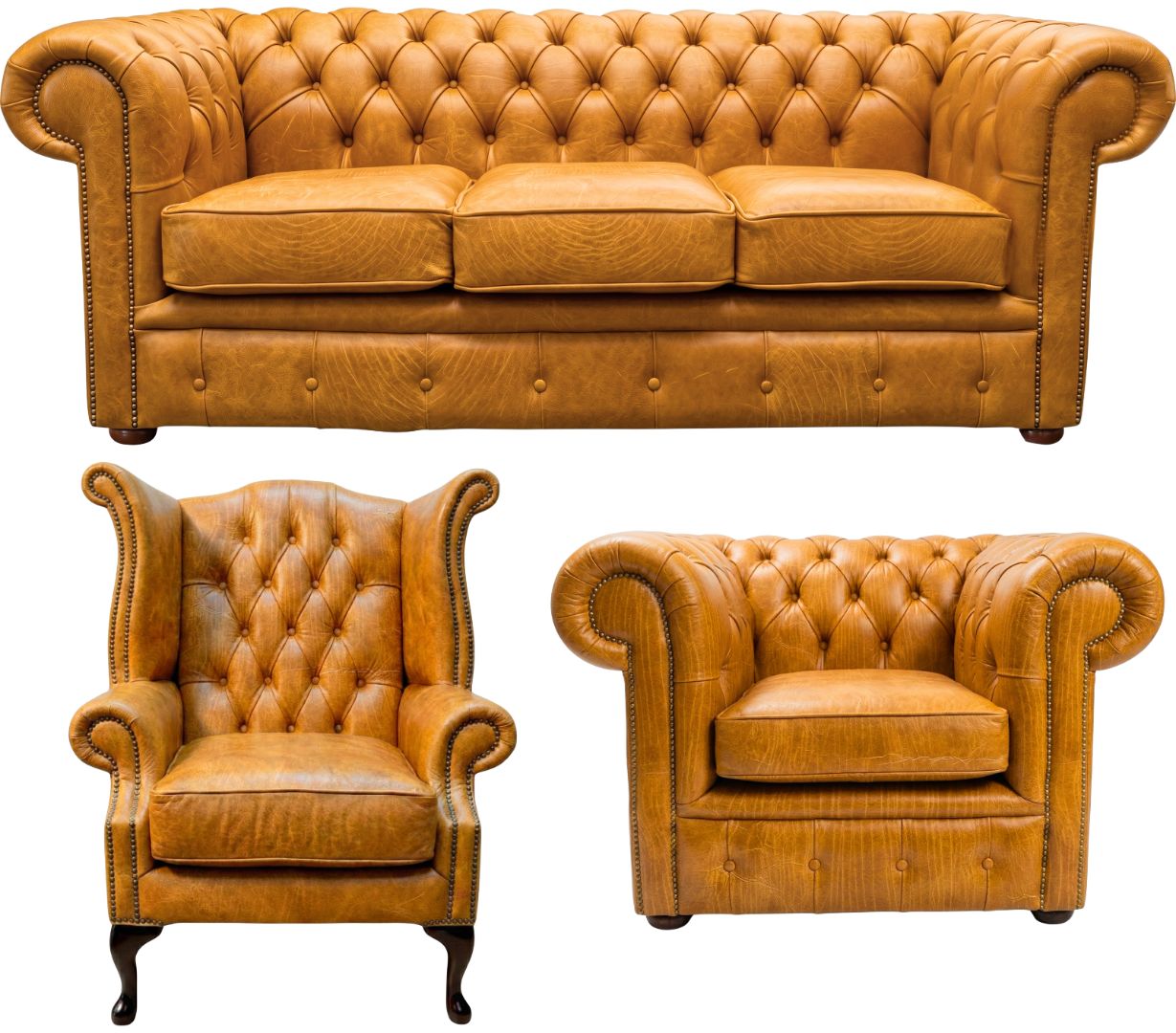 The Cambridge Chesterfield 3 Piece Suite