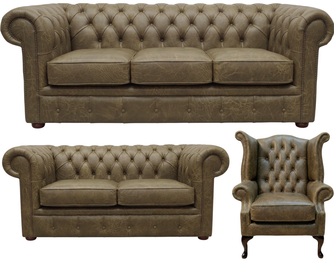 The Cambridge Chesterfield 3 Piece Suite