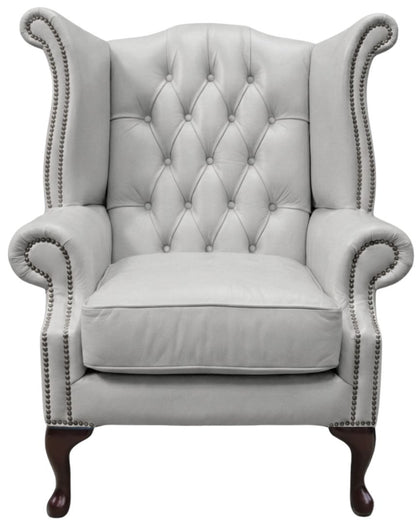 Cambridge Queen Anne chair in Windsor Birch leather