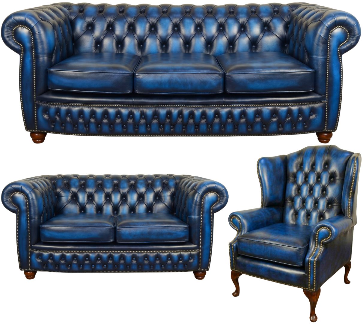 The Chamberlain Chesterfield 3 Piece Suite