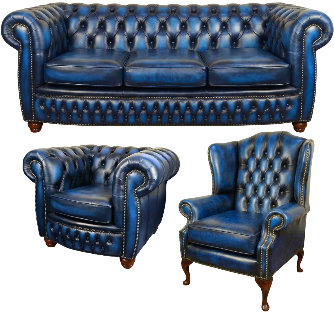 The Chamberlain Chesterfield 3 Piece Suite