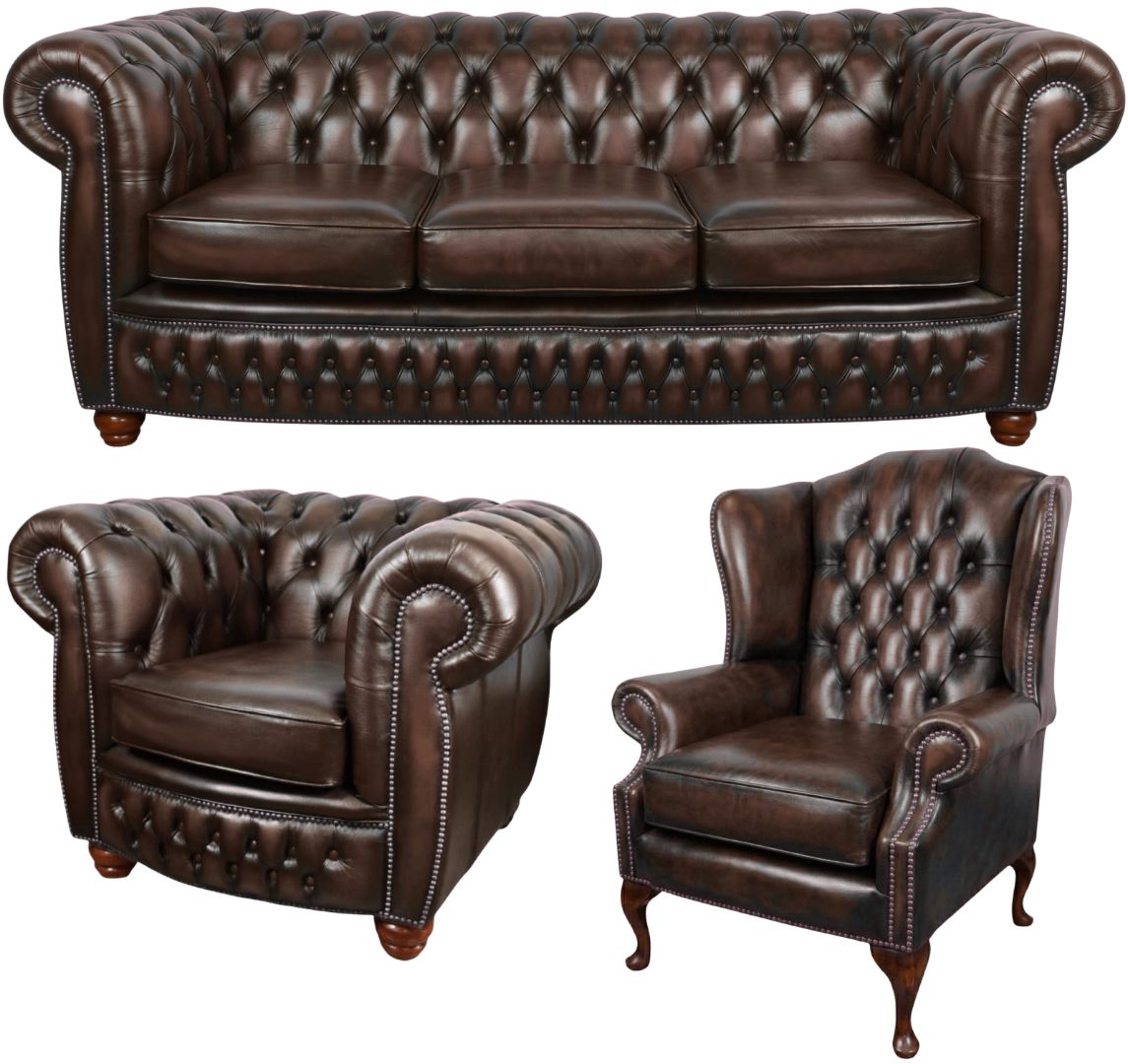 The Chamberlain Chesterfield 3 Piece Suite