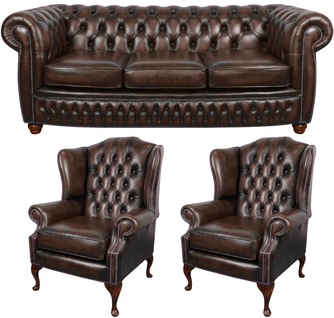 The Chamberlain Chesterfield 3 Piece Suite