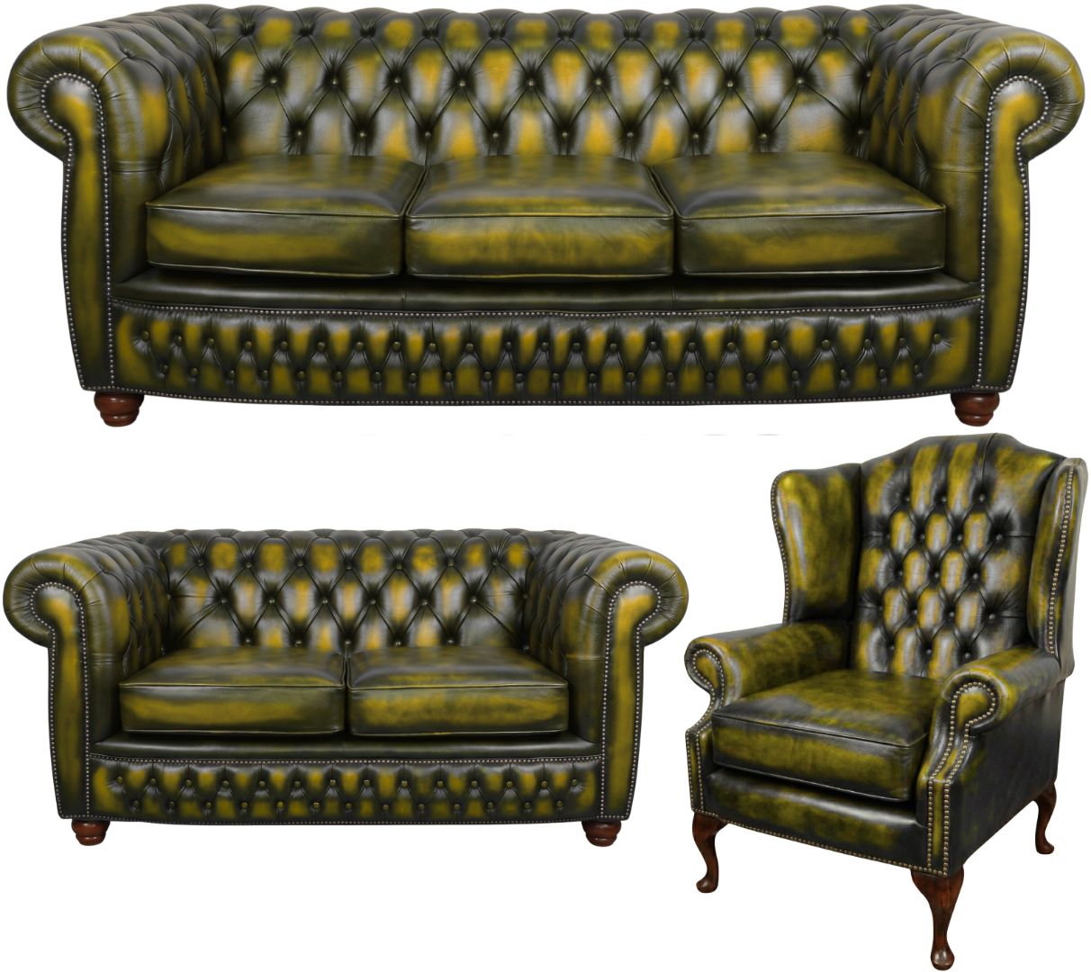 The Chamberlain Chesterfield 3 Piece Suite