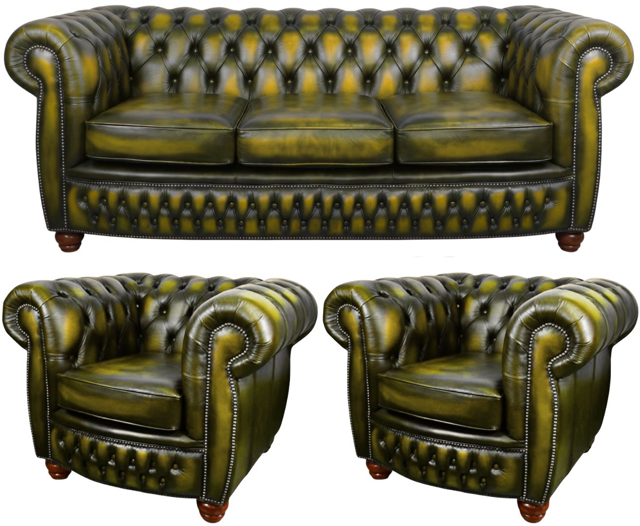 The Chamberlain Chesterfield 3 Piece Suite