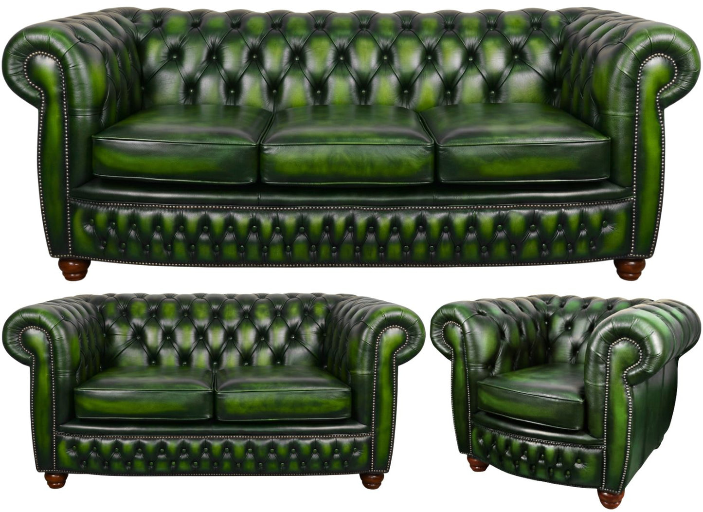 The Chamberlain Chesterfield 3 Piece Suite