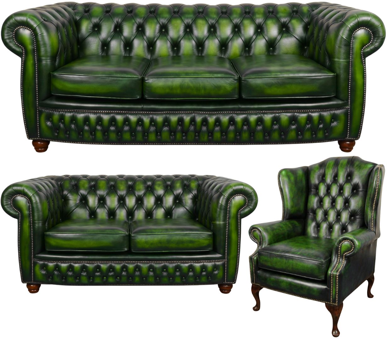 The Chamberlain Chesterfield 3 Piece Suite