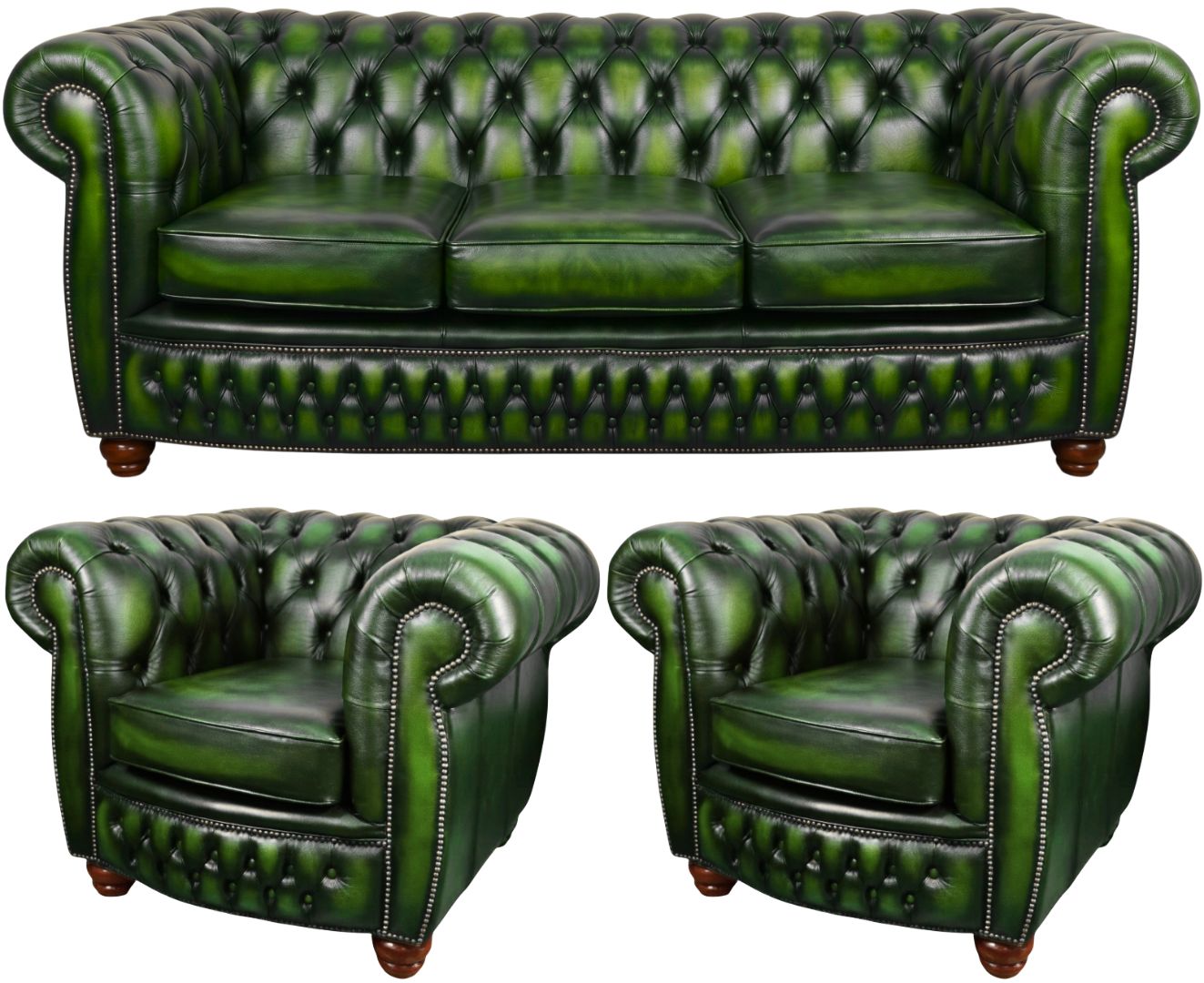 The Chamberlain Chesterfield 3 Piece Suite