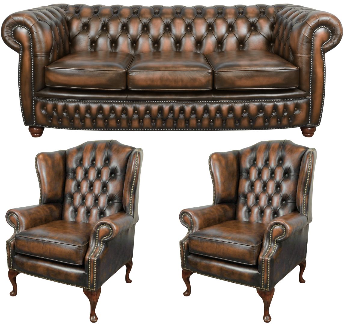 The Chamberlain Chesterfield 3 Piece Suite