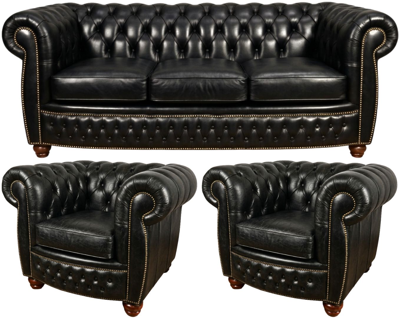 The Chamberlain Chesterfield 3 Piece Suite