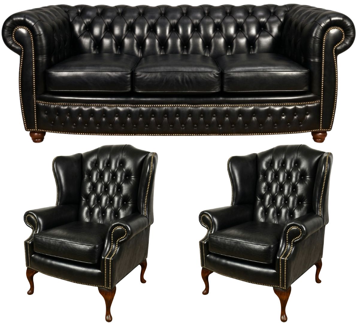 The Chamberlain Chesterfield 3 Piece Suite