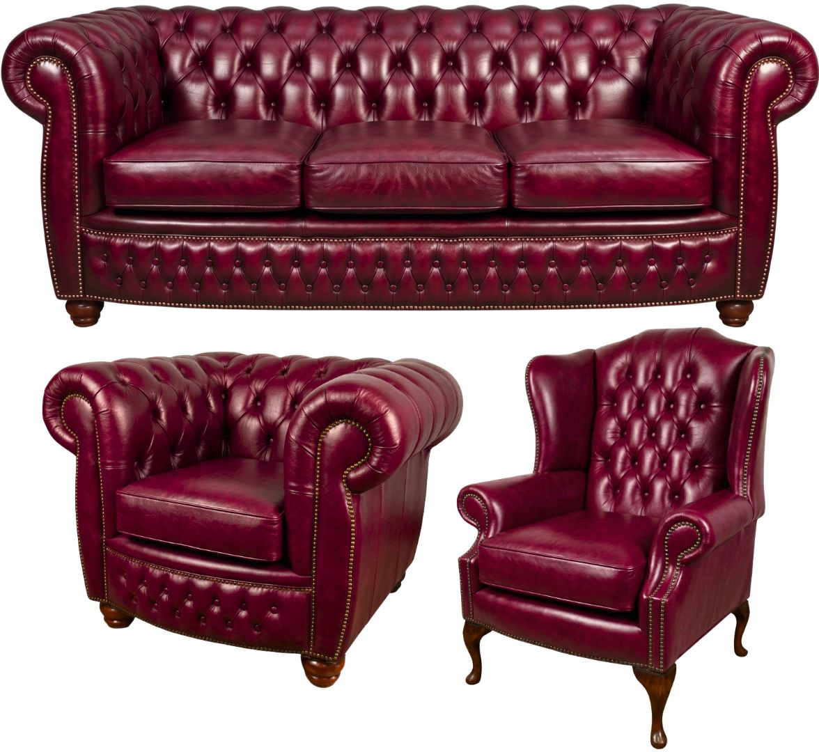 The Chamberlain Chesterfield 3 Piece Suite