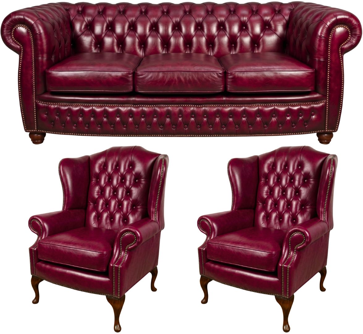 The Chamberlain Chesterfield 3 Piece Suite