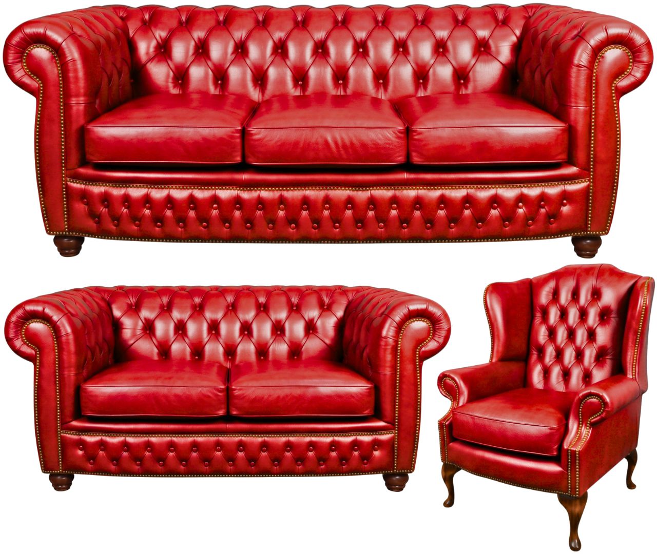 The Chamberlain Chesterfield 3 Piece Suite