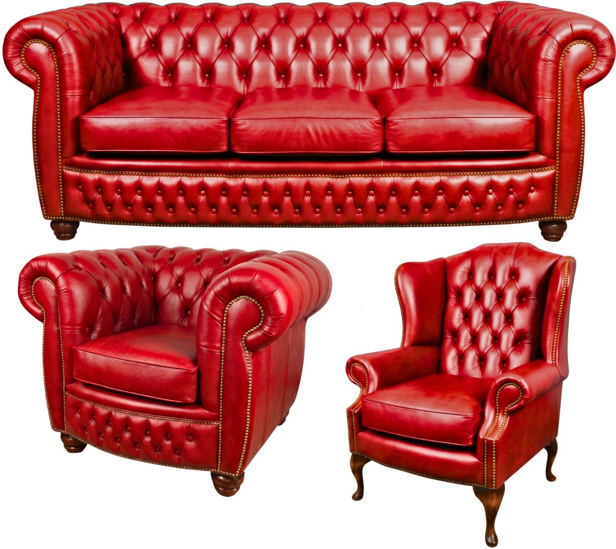 The Chamberlain Chesterfield 3 Piece Suite
