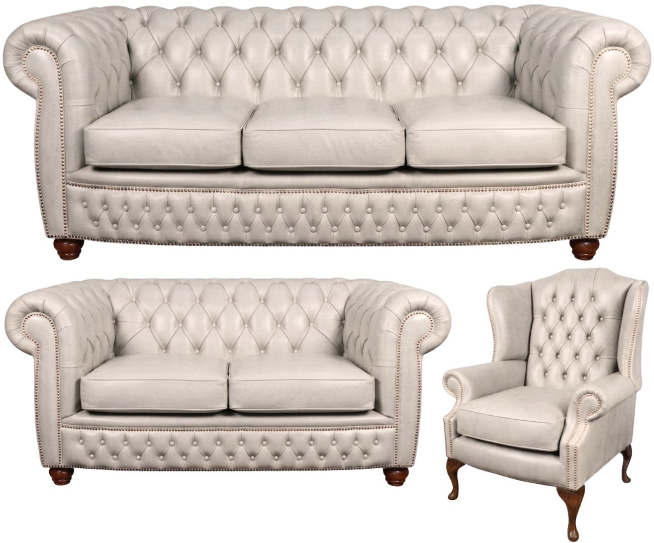 The Chamberlain Chesterfield 3 Piece Suite