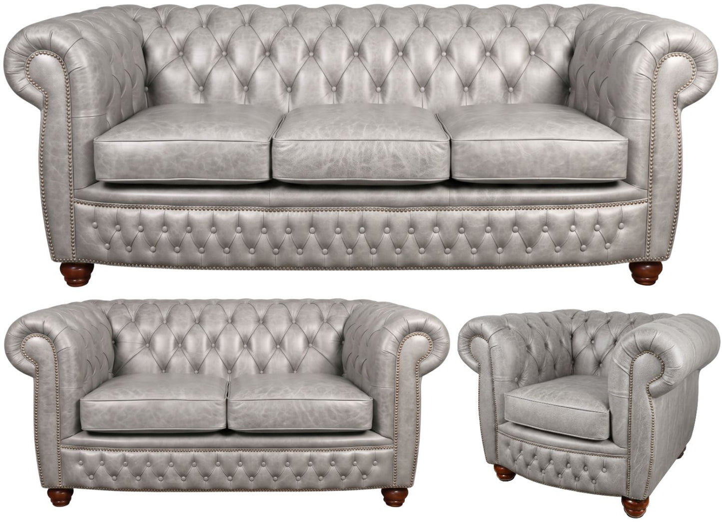 The Chamberlain Chesterfield 3 Piece Suite
