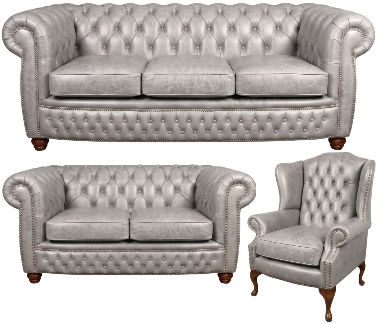 The Chamberlain Chesterfield 3 Piece Suite