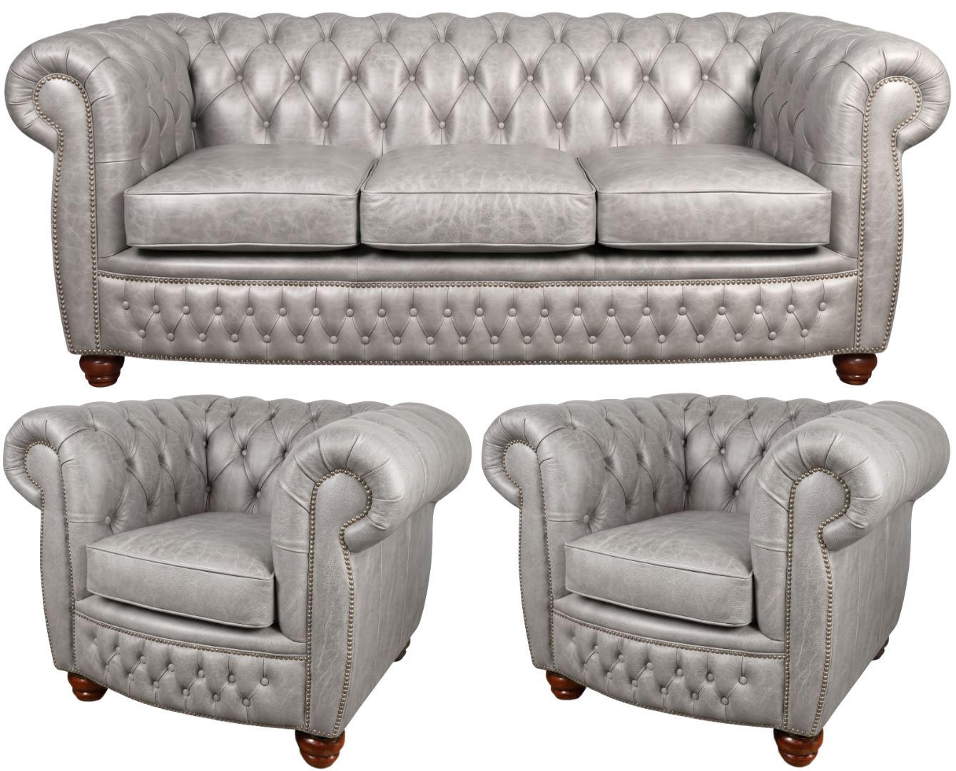 The Chamberlain Chesterfield 3 Piece Suite