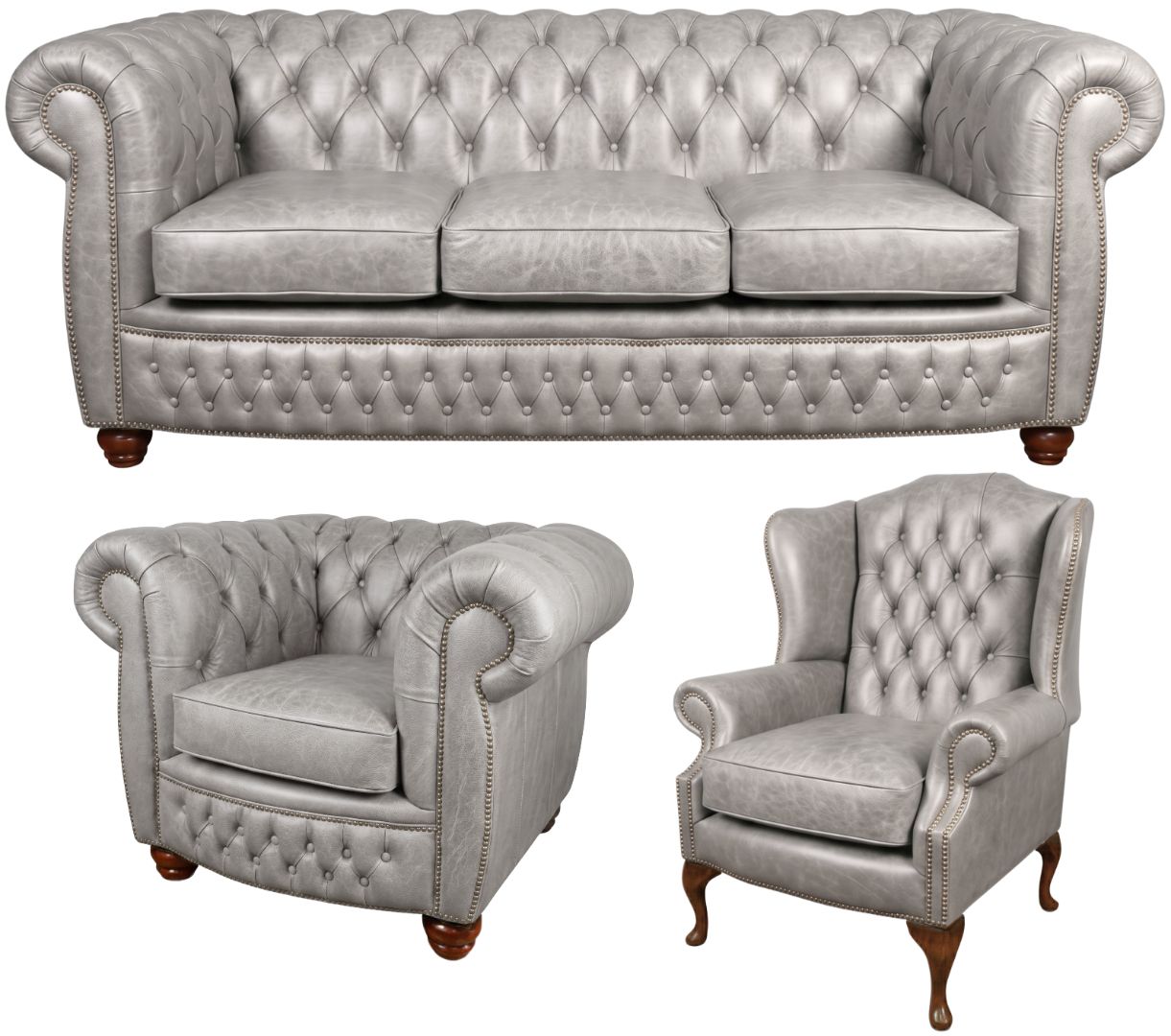 The Chamberlain Chesterfield 3 Piece Suite