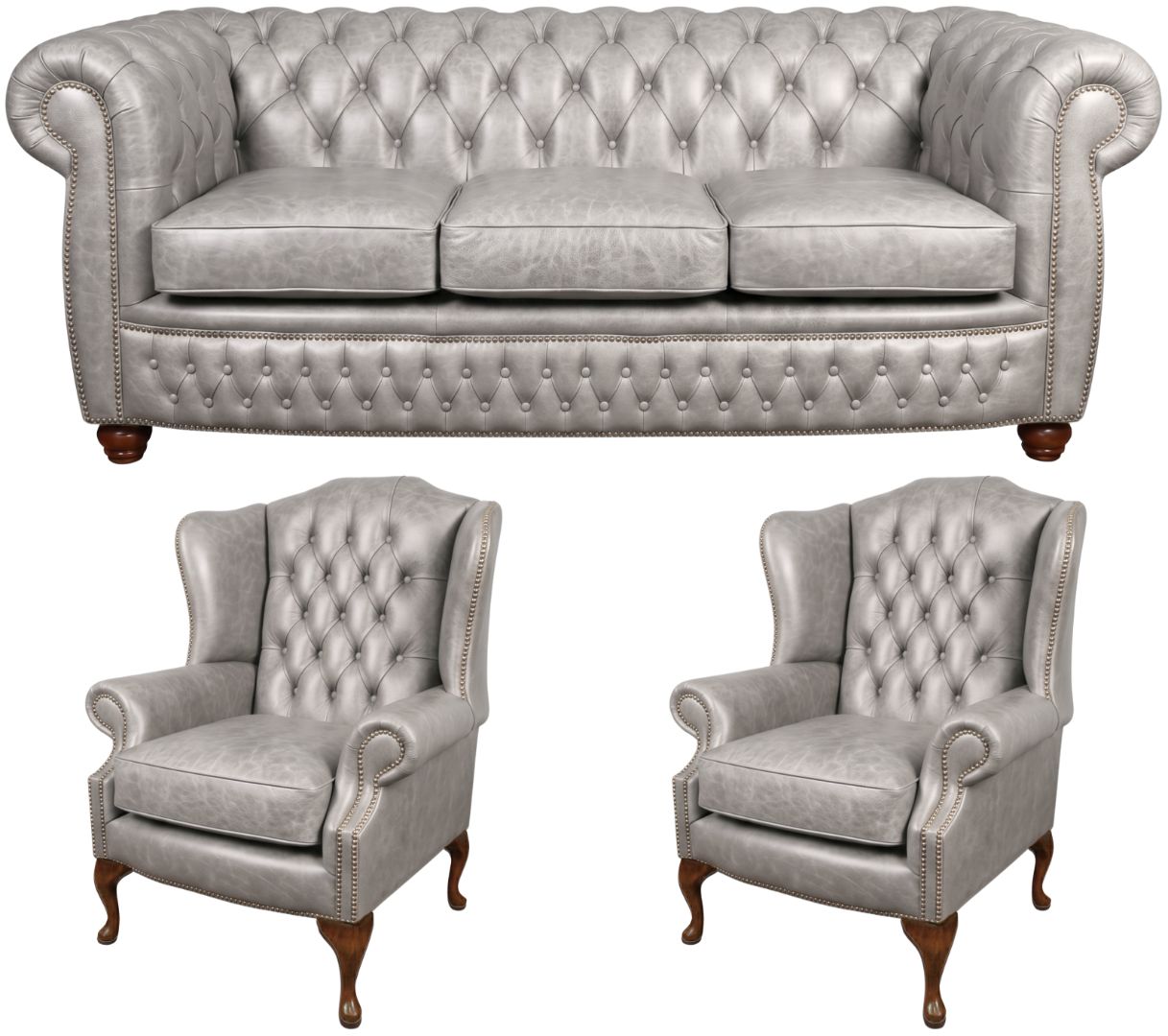 The Chamberlain Chesterfield 3 Piece Suite
