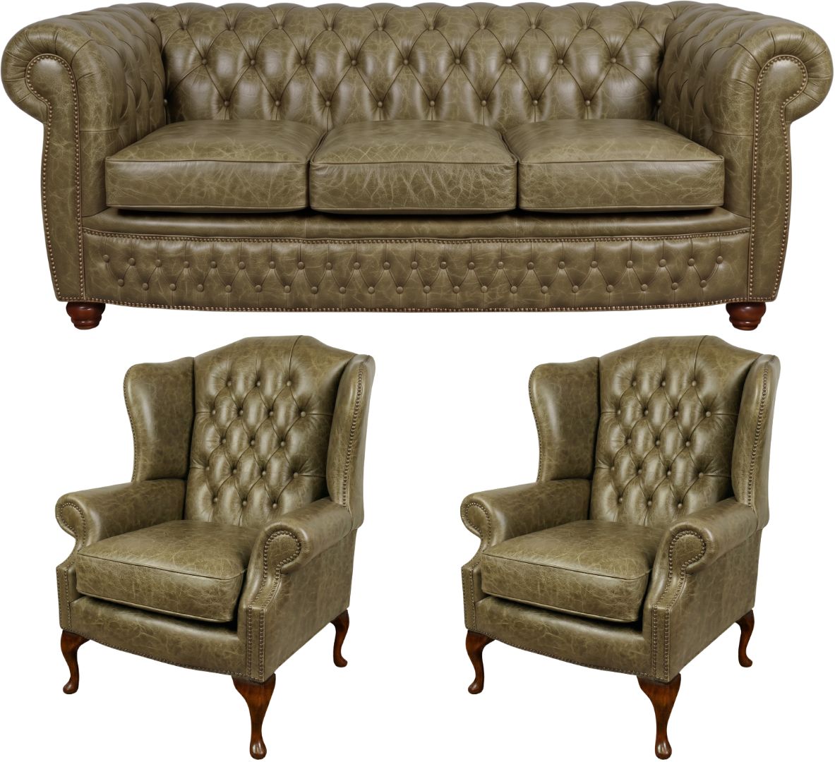 The Chamberlain Chesterfield 3 Piece Suite
