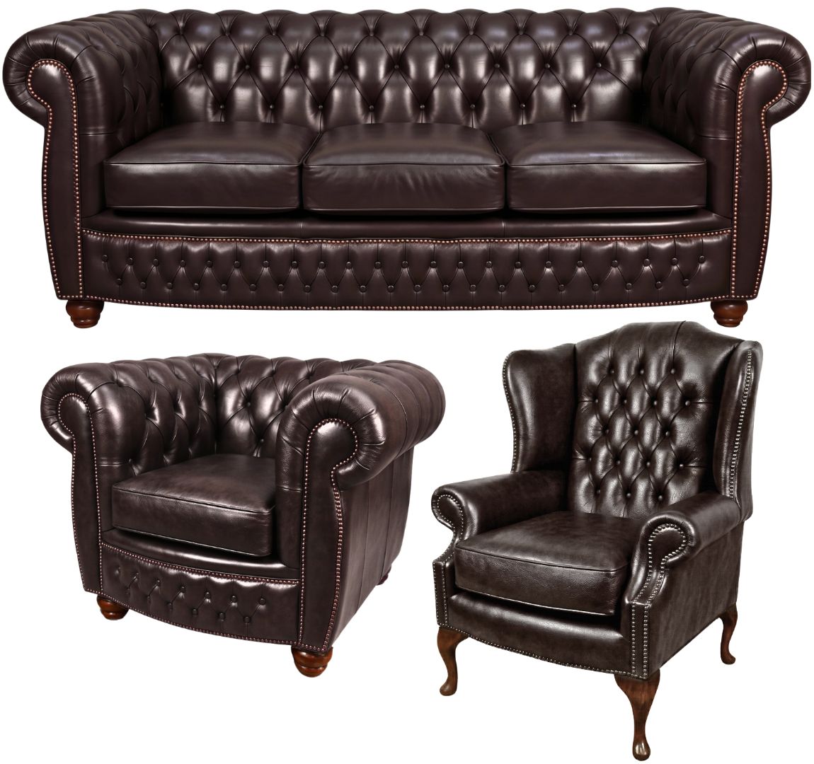 The Chamberlain Chesterfield 3 Piece Suite